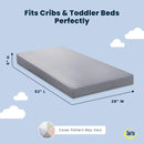 Breathable Two-Stage Crib and Toddler Mattress - Grey