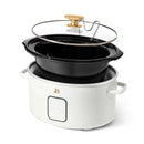 4Qt Slow Cooker with Touch-Activated Display - White Icing