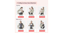 Baby Carrier with Hip Seat and Lumbar Support - Gray