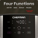 Chefman TurboFry 6-Quart Digital Air Fryer with Touch Controls and 4 Cooking Functions