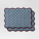 Reversible Scallop Placemats - Set of 2