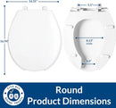Commercial Open Front Toilet Seat in White - Durable Plastic Design