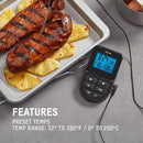 Kitchen Programmable Cooking Thermometer with Wired Probe