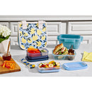 8-Piece Snap and Nest Snack Divided Food Storage Containers - Blue