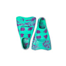 Kids' Swim Fins - Teal/Purple