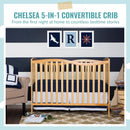Chelsea 5-In-1 Convertible Crib - Natural