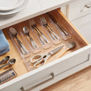 6-Compartment Plastic Drawer Flatware Organizer