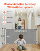Retractable Baby Gate - Gray