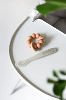 Silicone Baby Feeding Spoons Set - Gray