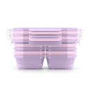 10pc 4 Compartment Snack Food Storage Container Set - Orchid Mist