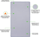 Breathable Fiber Crib and Toddler Mattress - Periwinkle