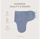 Swaddle Blankets 3 Pack Sleep Sack Velcro - Large 3-6 Months, Stone, Nomadic Blue, Azul