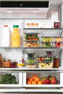 8-Piece Clear Storage Containers Set