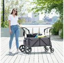 Wrangler Stroller Wagon with Car Seat Adapter - Gray