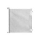 55 in. W X 33 in. H Indoor/Outdoor Retractable Baby Gate - White
