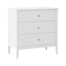 Chloe Regency 3-Drawer Dresser - White