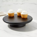 10.9" Acacia Modern Cake Stand Black