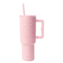 40oz Stainless Steel Leopard Lidded Tumbler - Pink