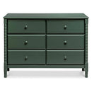 Jenny Lind Spindle 6-Drawer Dresser - Forest Green