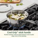 Stainless Steel 2 Quart Saucepan with Lid