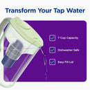 7 Cup Water Pitcher Filtration System - Lime