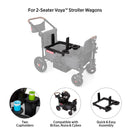 Voya Car Seat Adapter for Nuna, Cybex, and Britax - Black