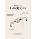 Bouncer Bundle with Googly Eyes Toy - Black/Dark Gray / Woven