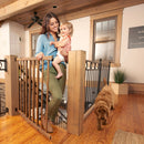 Walk-Thru Top of Stairs Baby Gate - Farmhouse