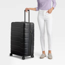 Hardside Large Checked Spinner Suitcase - Black