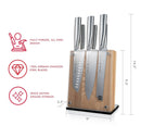 Cutlery Knife Block Set - 7 Pieces