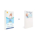 Premium Foam Crib Mattress + Mattress Protector Bundle - White