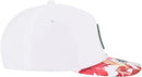 Woven Adjustable Baseball Hat - White