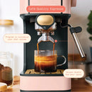 Slim Espresso Machine with 20-Bar Pressure - Rose