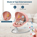 Baby Swing for Infants with 5 Natural Sway Speeds - Pink