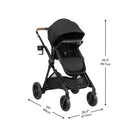 Pivot Xpand Travel System with LiteMax NXT Infant Car Double Seater - Coal Black