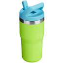 20 oz Stainless Steel Flip Straw Tumbler - Bright Lime
