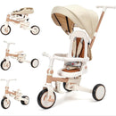 7-in-1 Foldable Baby Tricycle - Beige