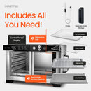Digital French Door 6-Slice Air Fryer Oven - Stainless Steel