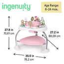 2-in-1 Baby Activity Center Jumper and Table - Pink