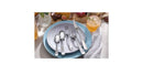 45pc Ainsley Flatware Set: Stainless Steel Silverware, Service for 8, Dishwasher-Safe, Includes Serving Utensils