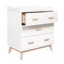 Scoot 3-Drawer Changer Dresser - White/Washed Natural