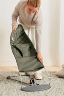Bouncer Bliss, Woven, Classic Quilt- Dark Green