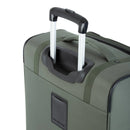 Zurich Softside Medium Checked Spinner Suitcase - Green: Tear-Resistant Luggage