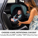 Pivot NXT Travel System w/ Revolve180 LiteMax NXT Infant Car Seat - Pacific Green