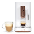 CAFE Affetto Automatic Espresso Machine + Frother Matte White: Espresso Maker with Grinder, Self-Cleaning, 2.5L Capacity