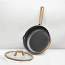 5qt Nonstick Saute Pan with Lid - Taupe