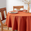 70" Cotton Round Tablecloth - Dark Orange