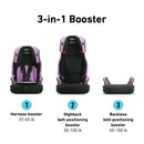 Tranzitions 3-in-1 Forward Facing Harness Booster Car Seat - Marley
