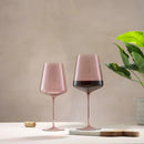 Sidney Red Wine Glasses, Set of 6 - Pink