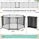 198" Baby Gate Extra Wide - Black